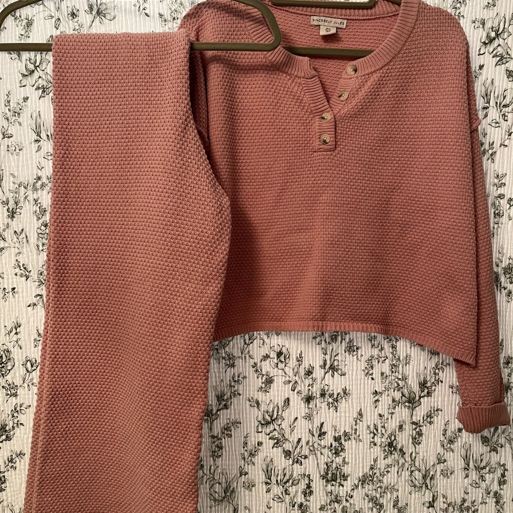 Sincerely Jules Pink Knit Set